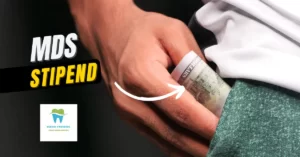 Mds Stipend"text is written in the left side while the right side shows a hand putting money inside a trouser pocket.The background is black.