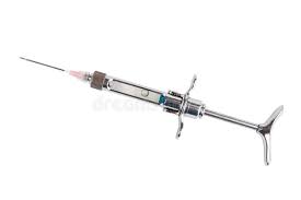 This is a Stainless steel Anaesthetic Syringe 